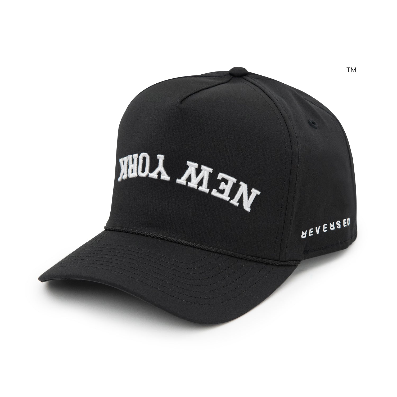 Upside Down New York Hat Performance: Black