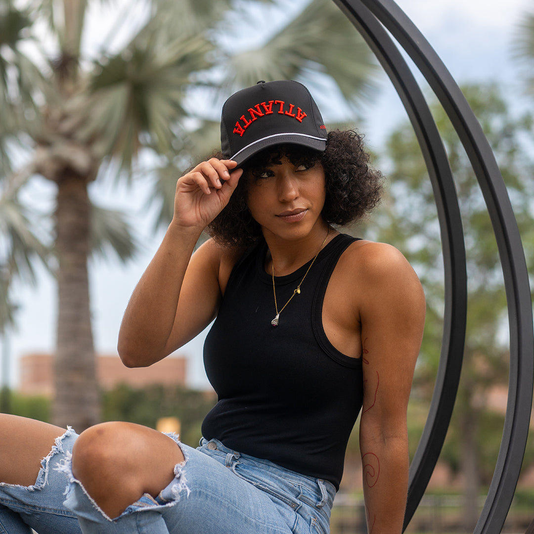 Atlanta Hat - Performance: Black & Red