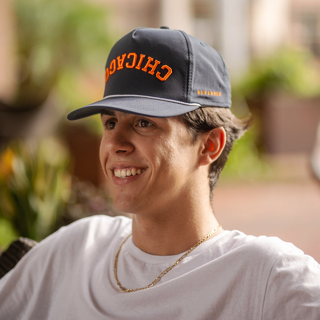 Chicago Hat - Performance: Navy & Orange