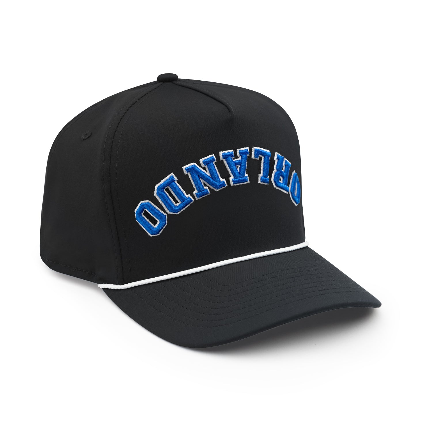 Upside Down Orlando Hat - Performance: Black