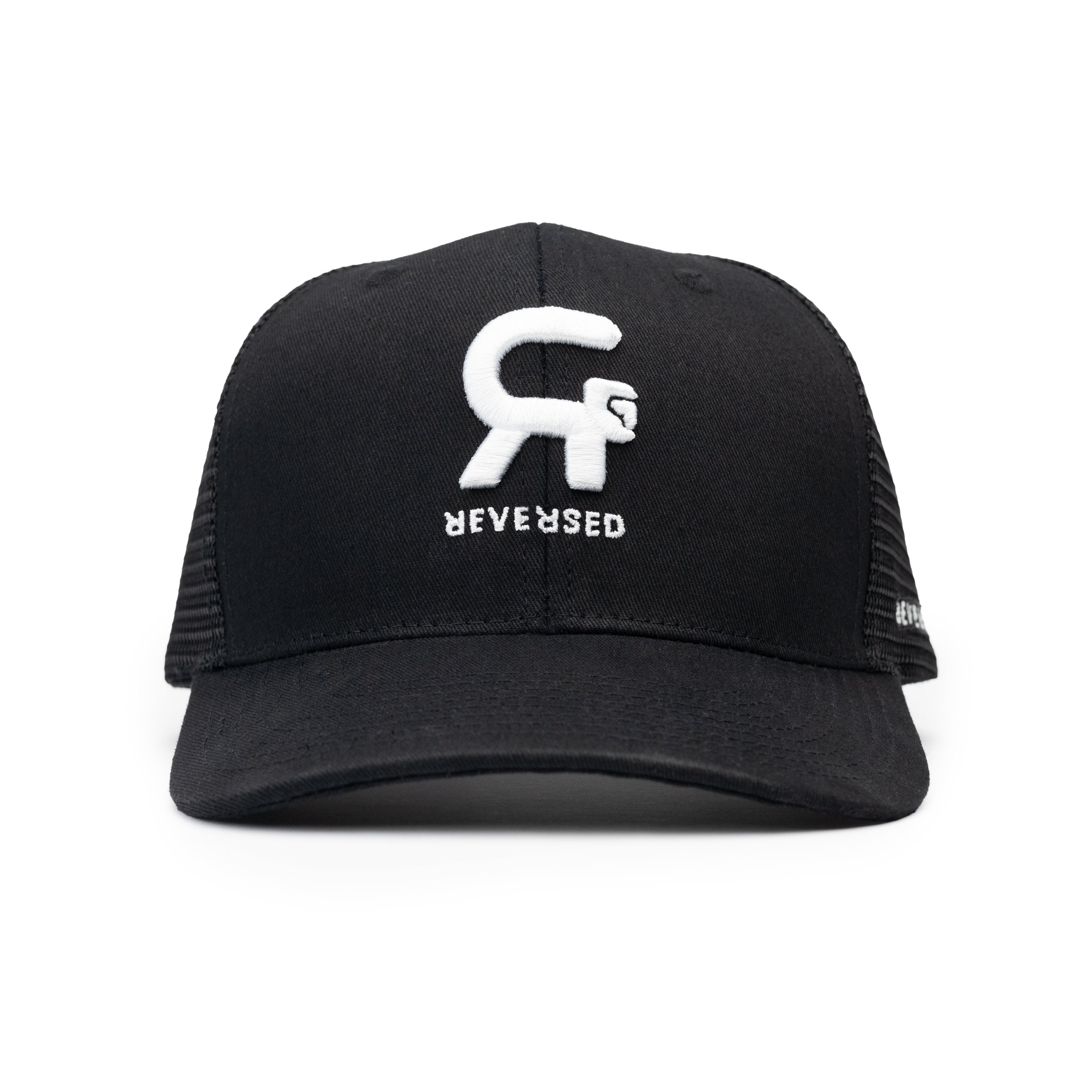 Reversed Hat - Trucker: Black & White