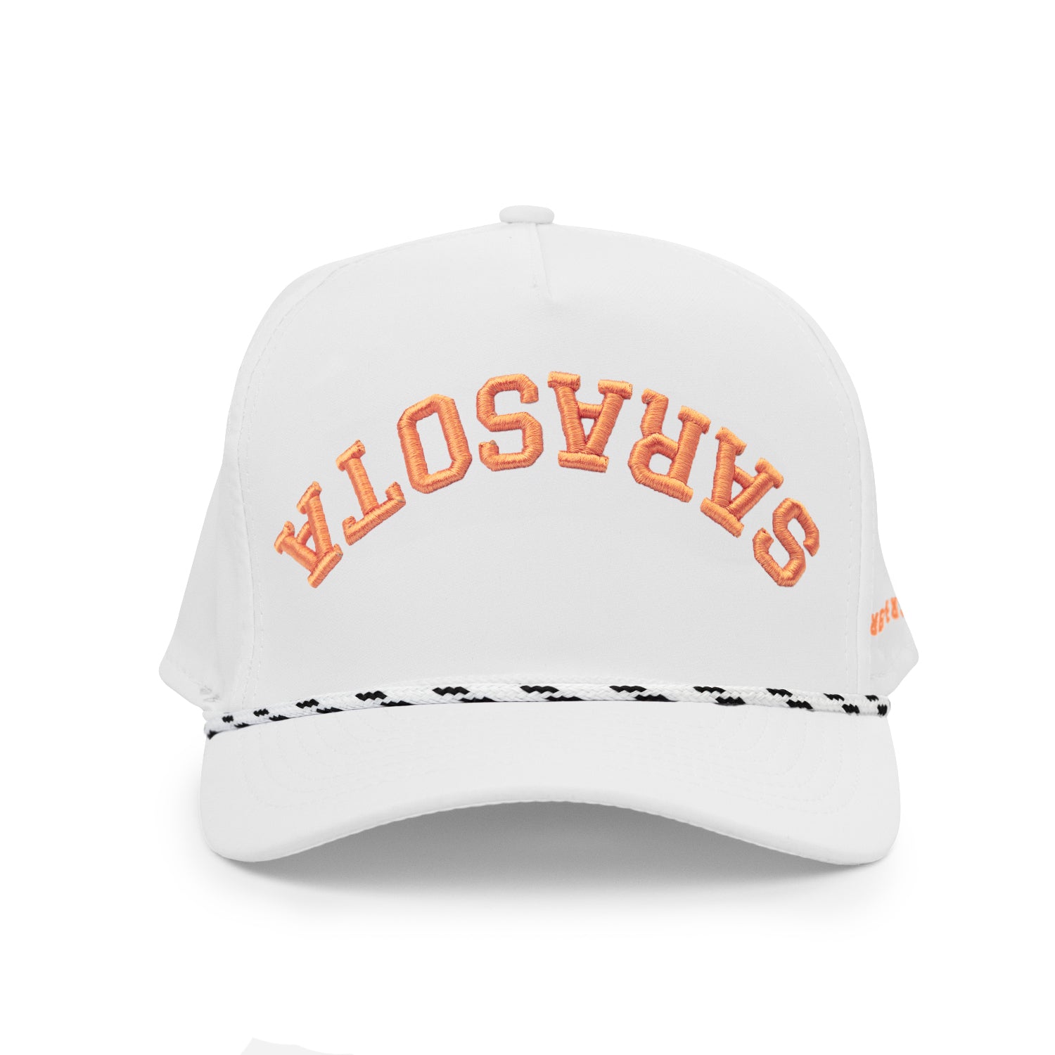 Sarasota Hat - Performance: White & Orange