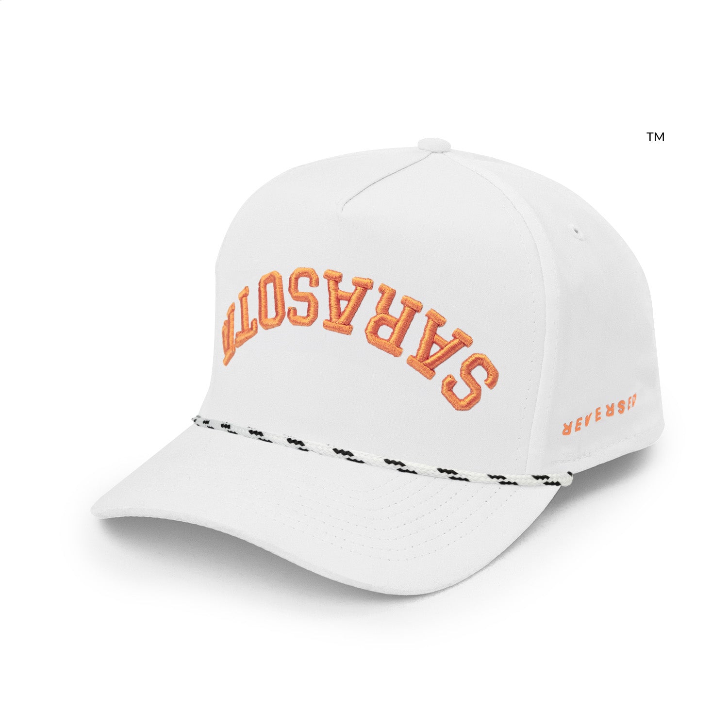 Sarasota Hat - Performance: White & Orange