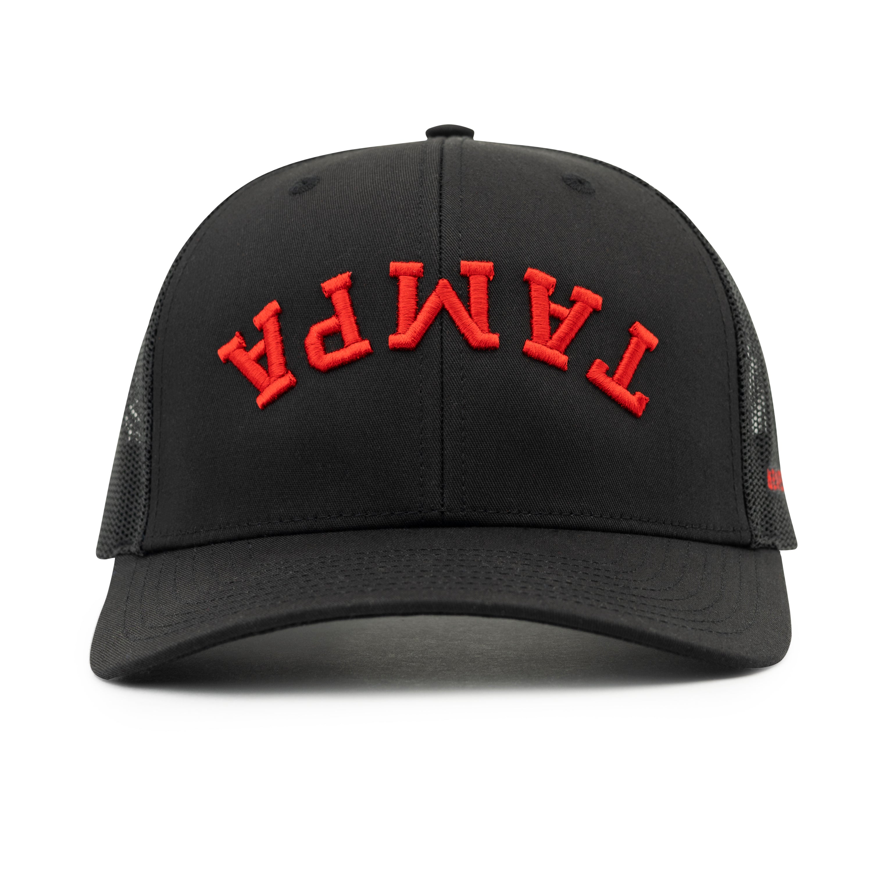 Tampa Hat - Trucker: Black / Red