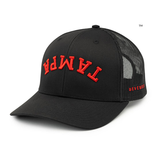 Tampa Hat - Trucker: Black / Red