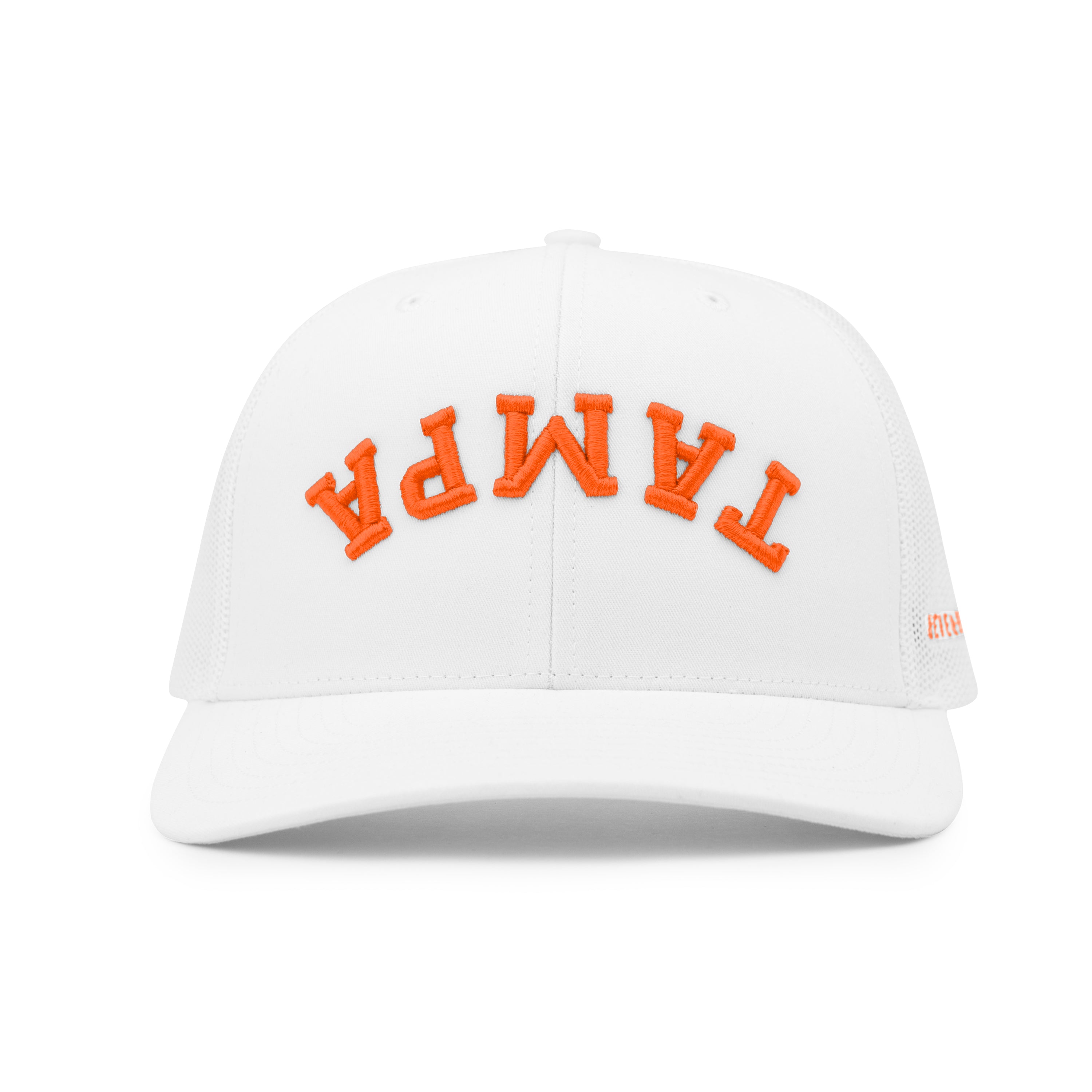 Tampa Hat - Trucker: White / Orange