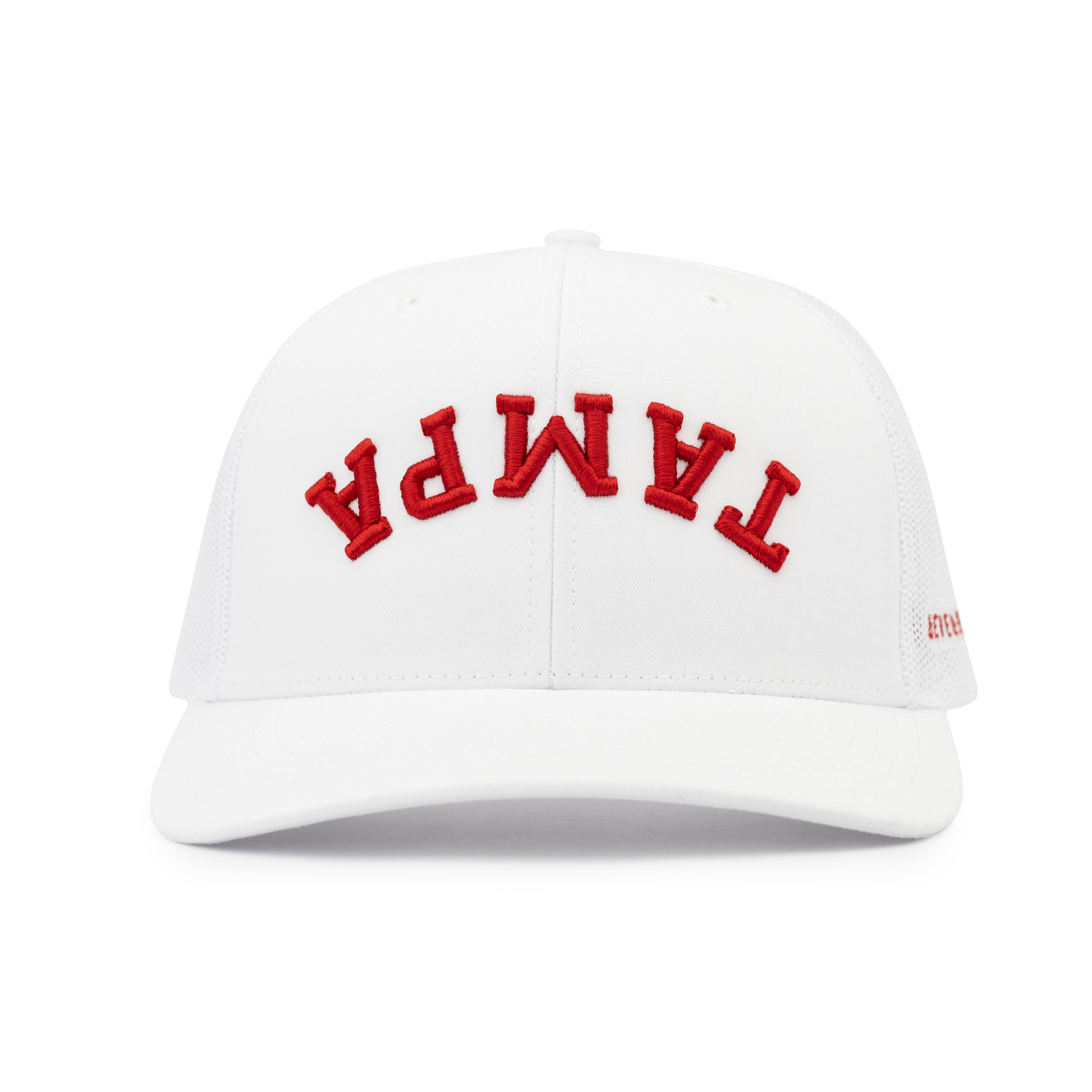 Tampa Hat - Trucker: White / Red