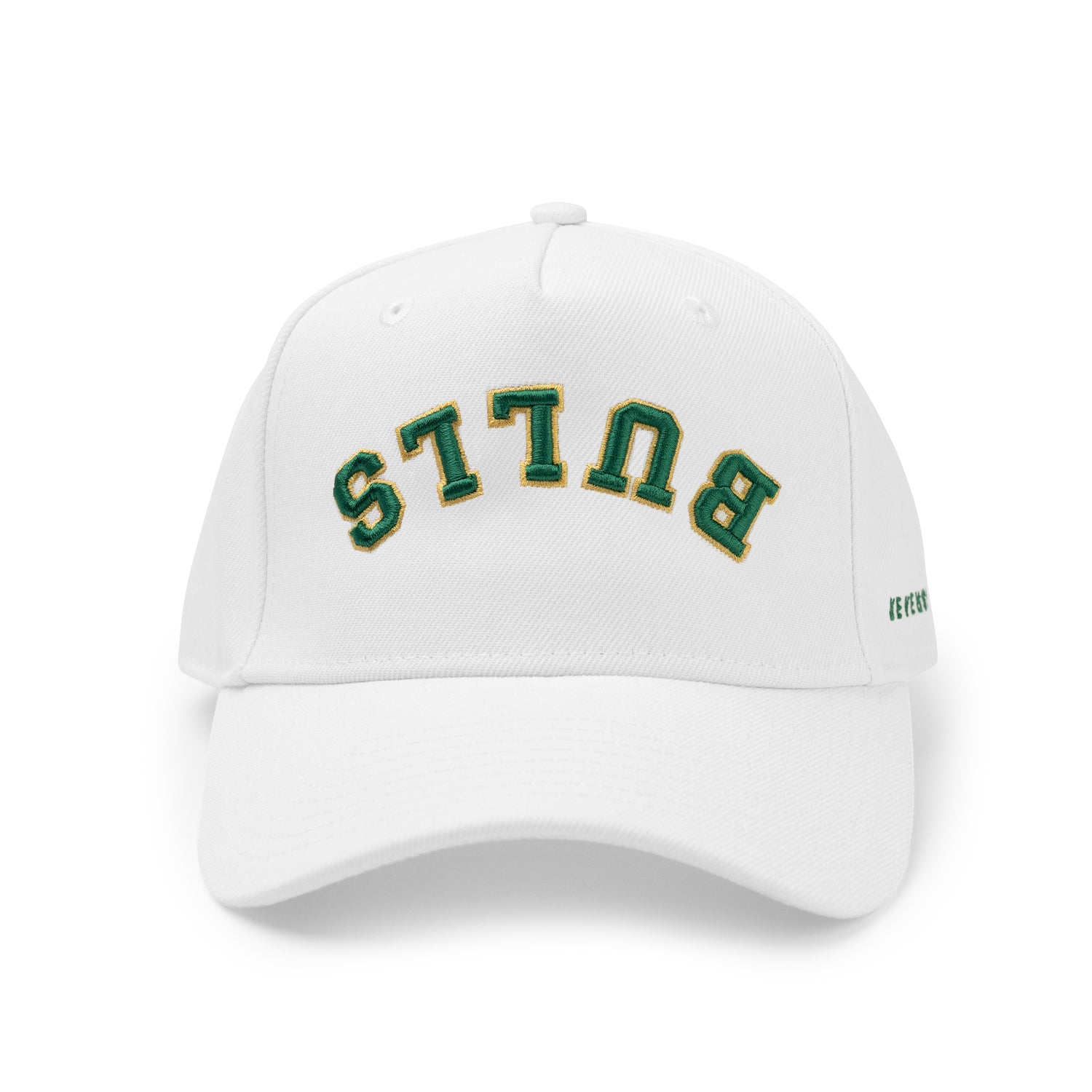 Bulls Hat - Casual: White, Green & Gold