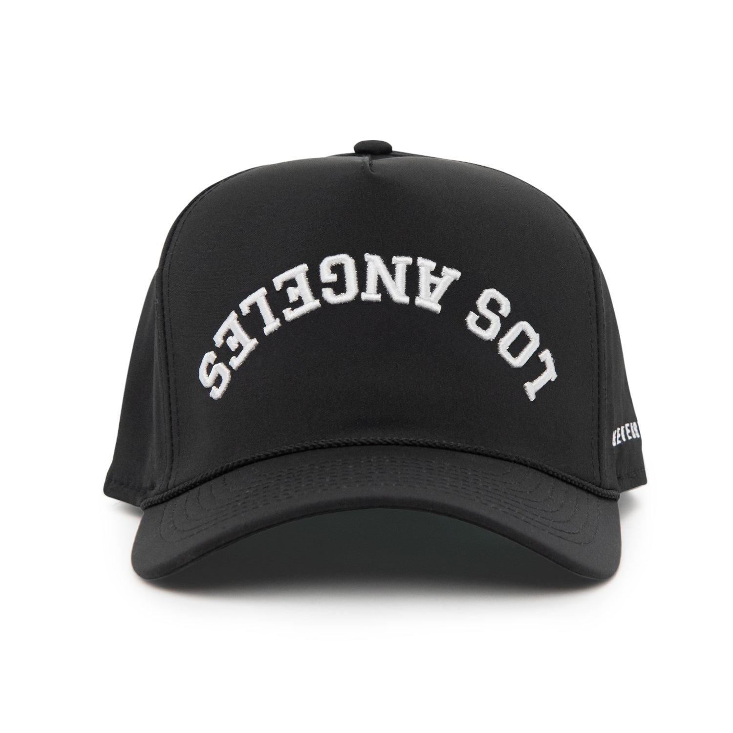 Upside Down Los Angeles Hat - Performance: Black