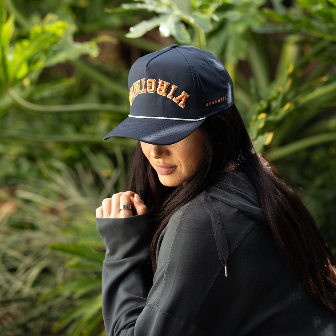 Virginia Hat - Performance: Navy, Orange & White